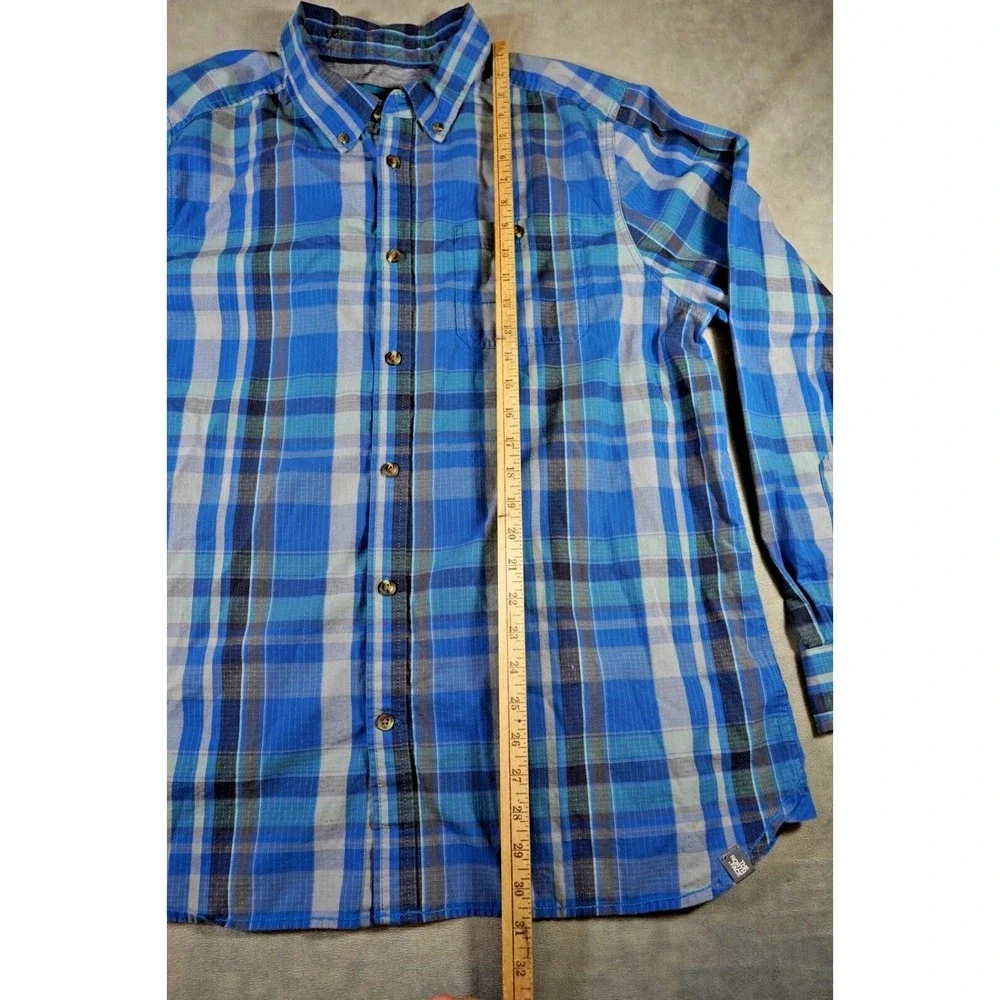 The North Face Mens‎ XL Long Sleeve Button Up Shirt Regular Fit Multicolor Plaid